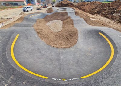 Izgradnja asfaltnega pumptracka v Lovrencu na Pohorju